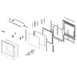 Wall Oven Door Assembly for Samsung NV51K6650DS/AA-00 - Part DG94-01650A