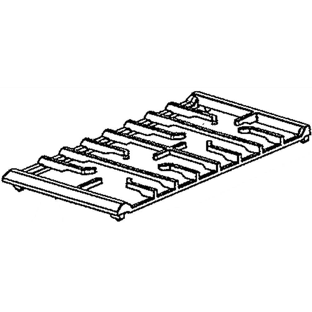 Part #dg94-02085A, Range Surface Burner Grate, Left / 19.69 x 16.14 x 1.57