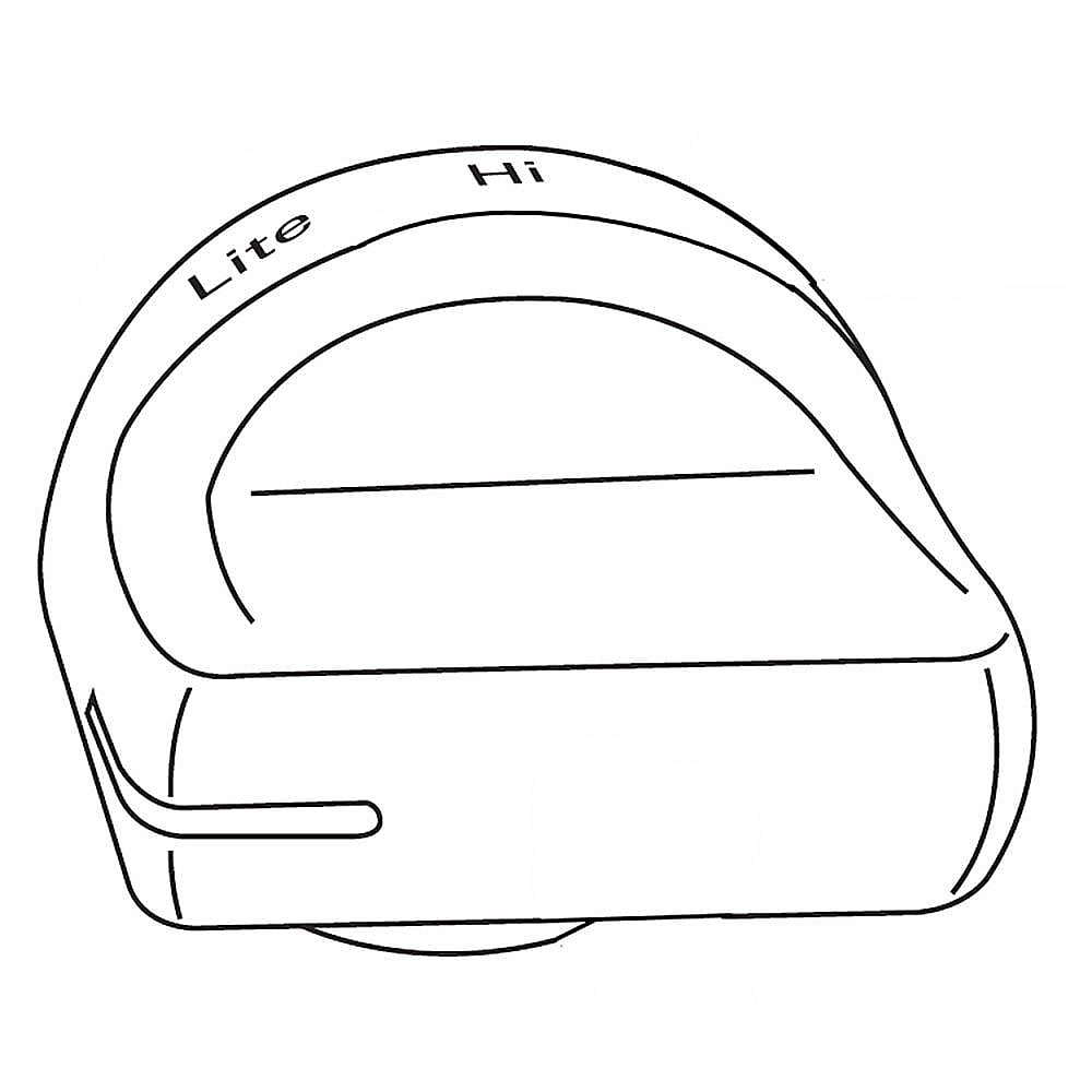 Samsung Part #dg94-02141B, Range Surface Burner Knob (Black) | 5.12 x 3.15 x 3.15