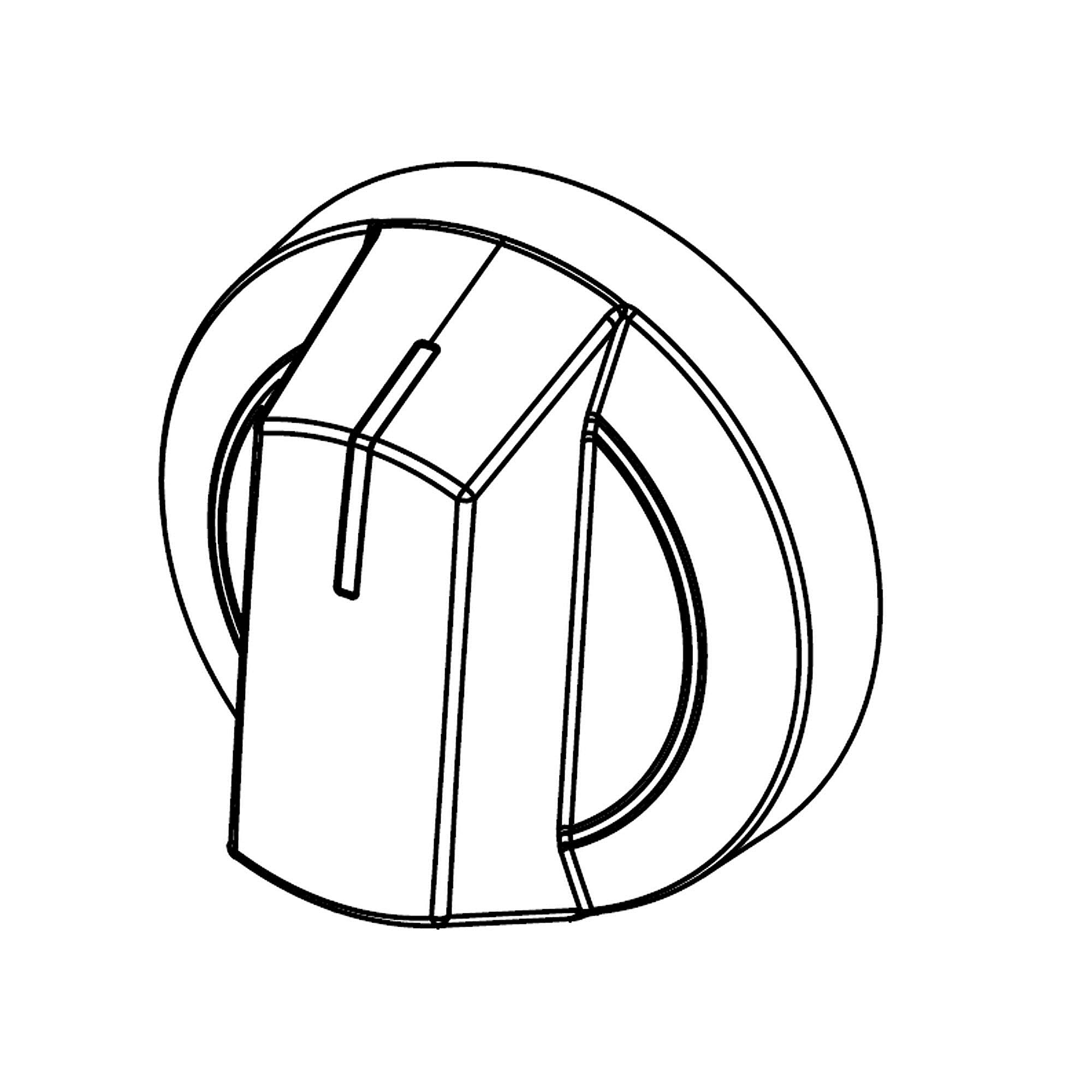 Part #dg94-02141C, Range Surface Burner Knob