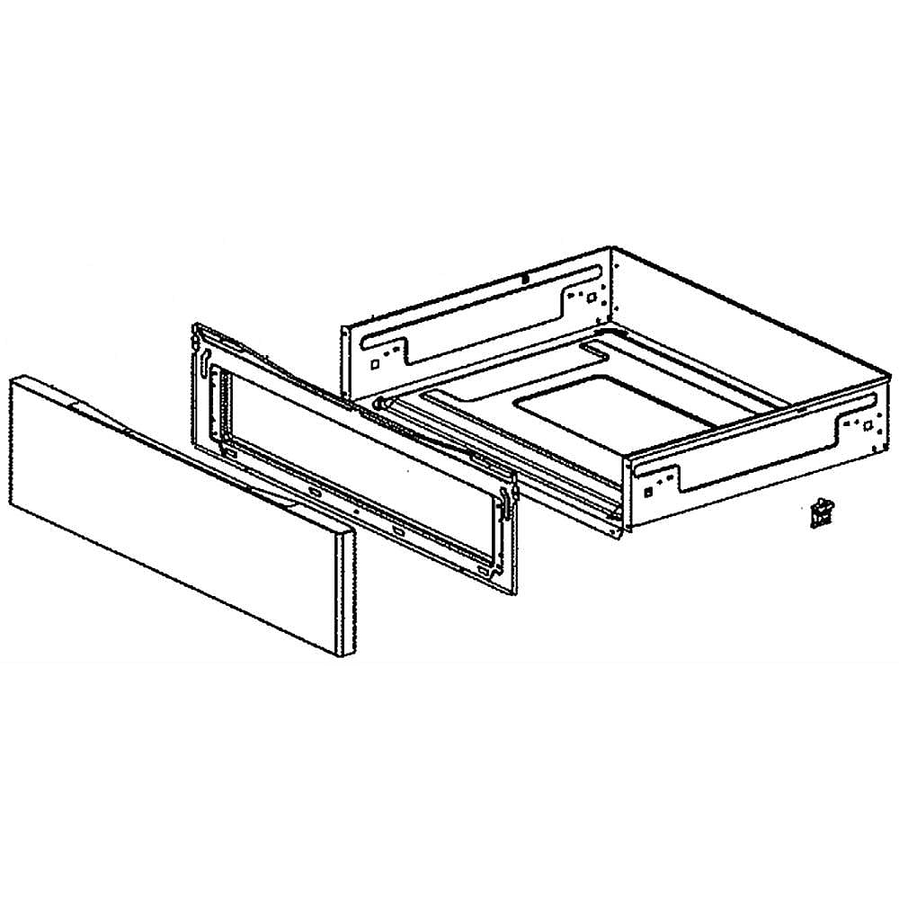 Part #dg94-02292E, Range Storage Drawer Assembly