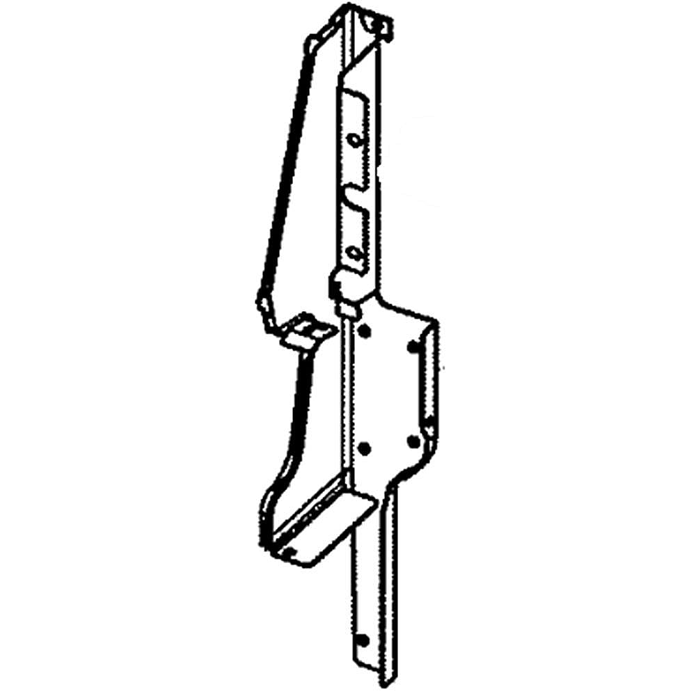 Part #dg94-02378A, Range Control Panel Support, Left