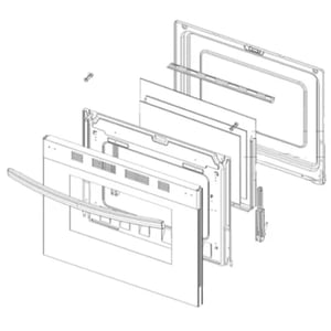 Samsung Range Oven Door Assembly DG94-03006A