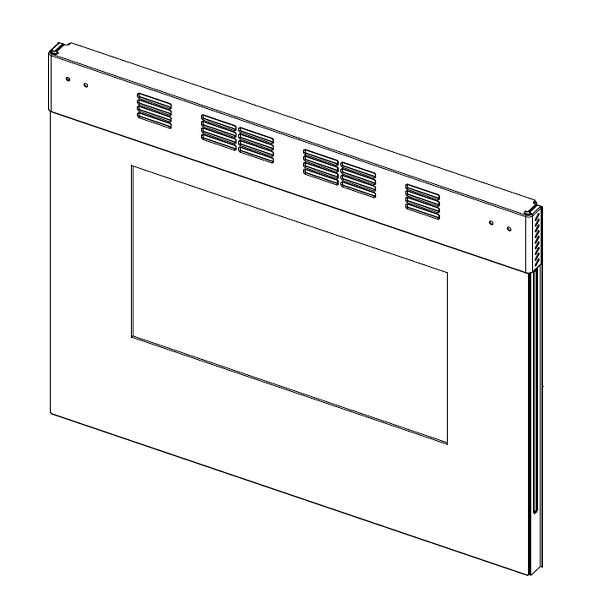 Part #dg94-03007A, Range Oven Door Outer Panel