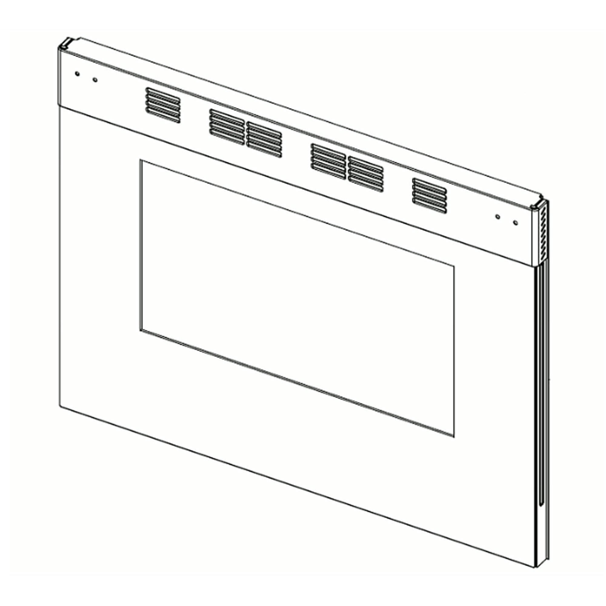 Part #dg94-03007B, Range Oven Door Outer Panel