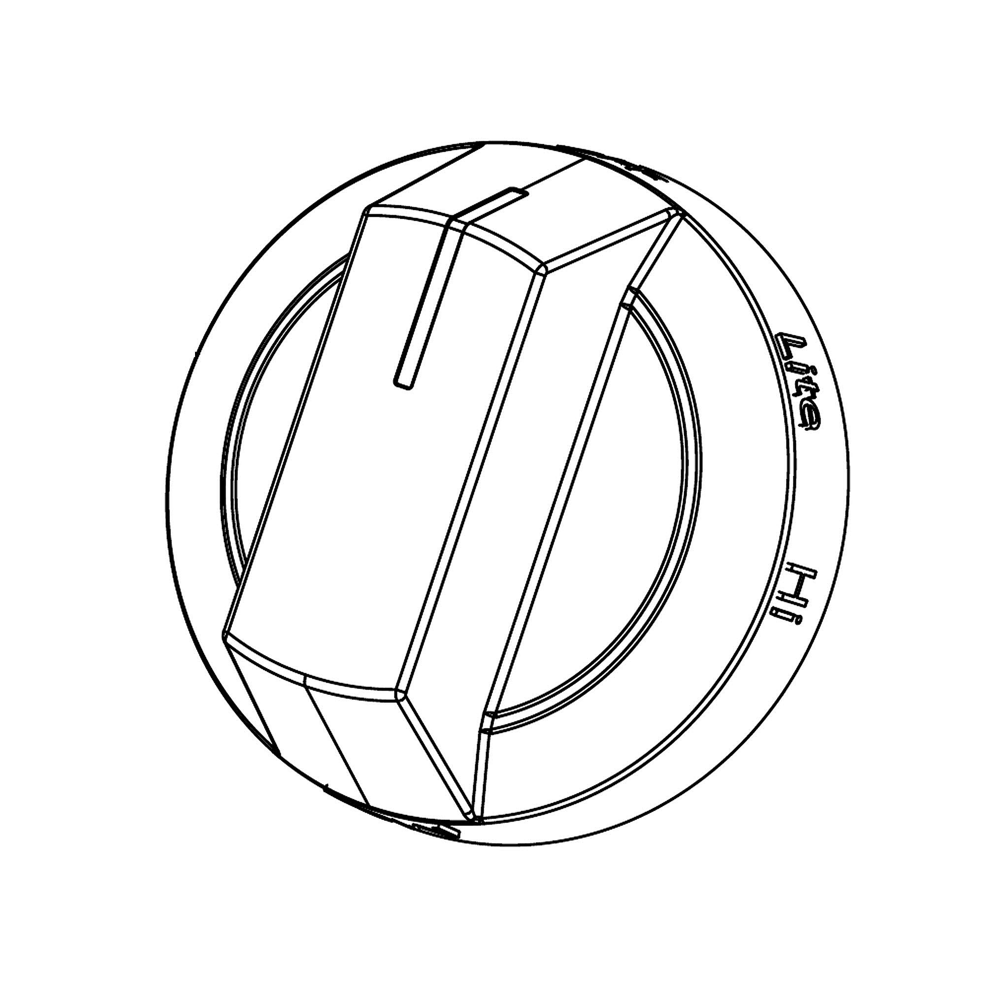 Samsung Part #dg94-03443D, Range Surface Element Knob