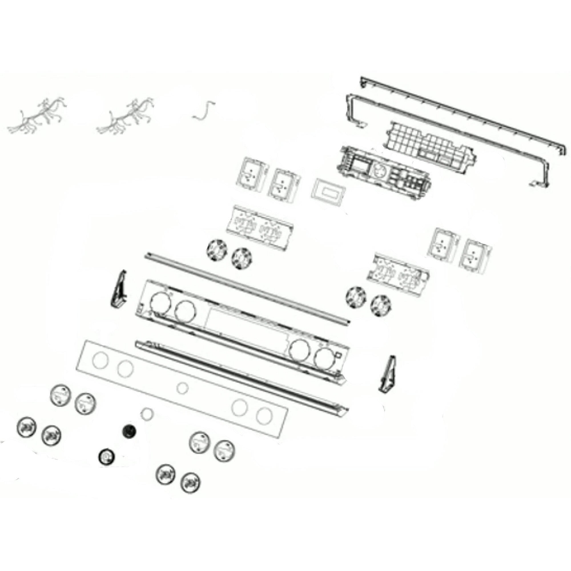 Part #dg94-03550A, Samsung Range Control Panel Assembly
