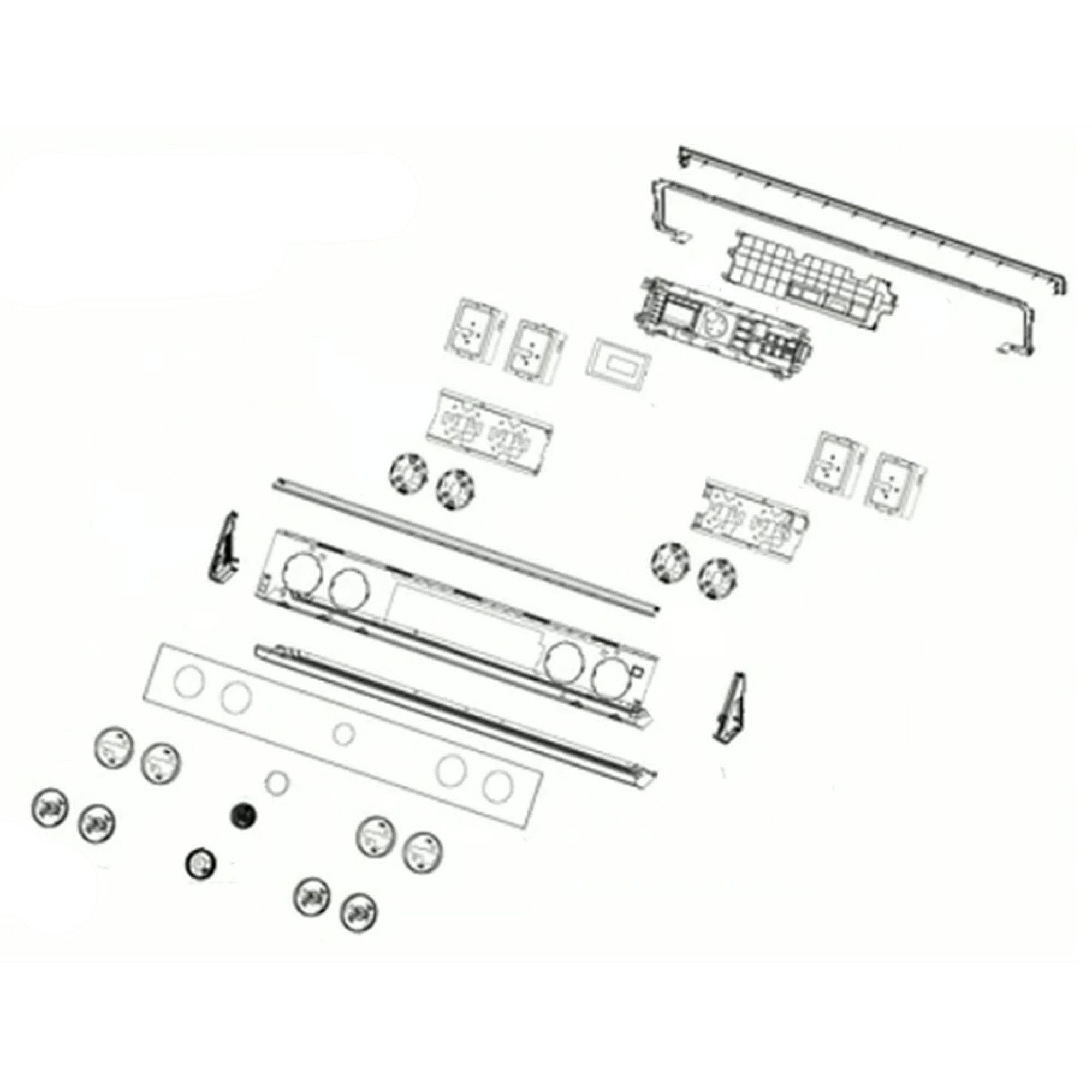 Part #dg94-03550B, Samsung Range Control Panel Assembly
