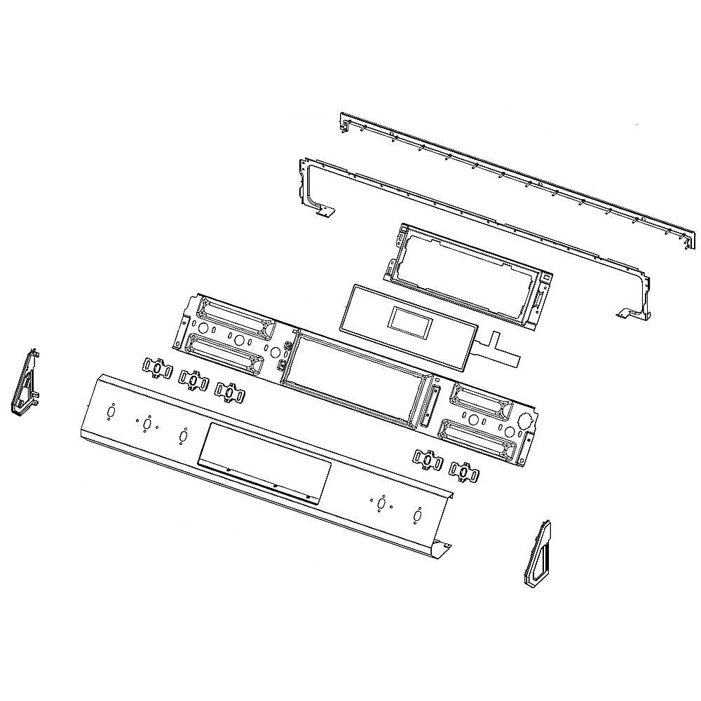 Part #dg94-03576B, Range Control Panel Assembly