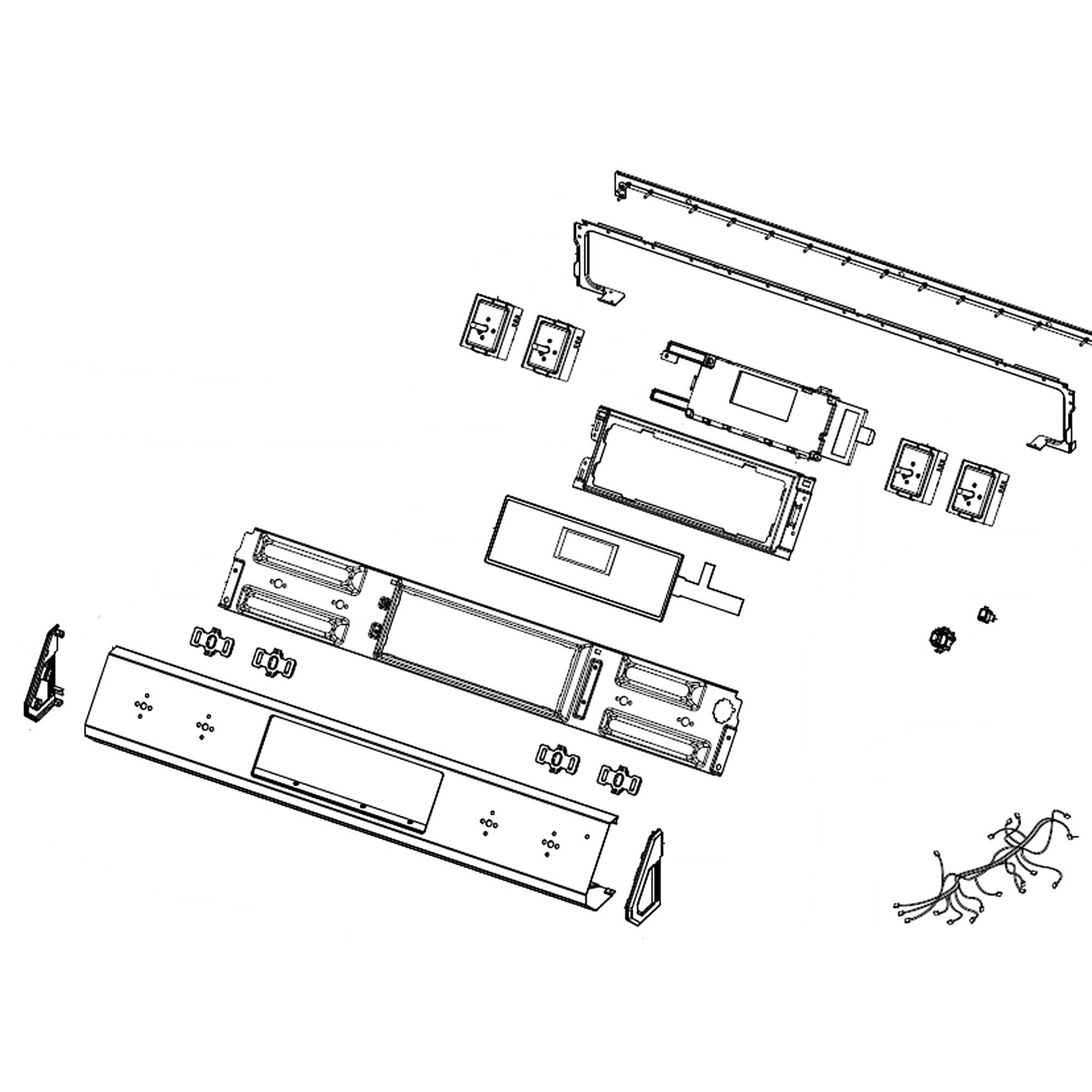 Part #dg94-03578A, Samsung Range Control Panel Assembly