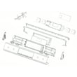 Samsung Range Control Panel Assembly for Samsung NE63B8211SS/AA-00 - Part DG94-03578Q