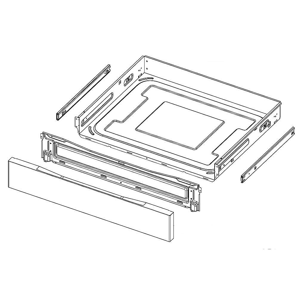 Part #dg94-03617A, Range Storage Drawer Assembly