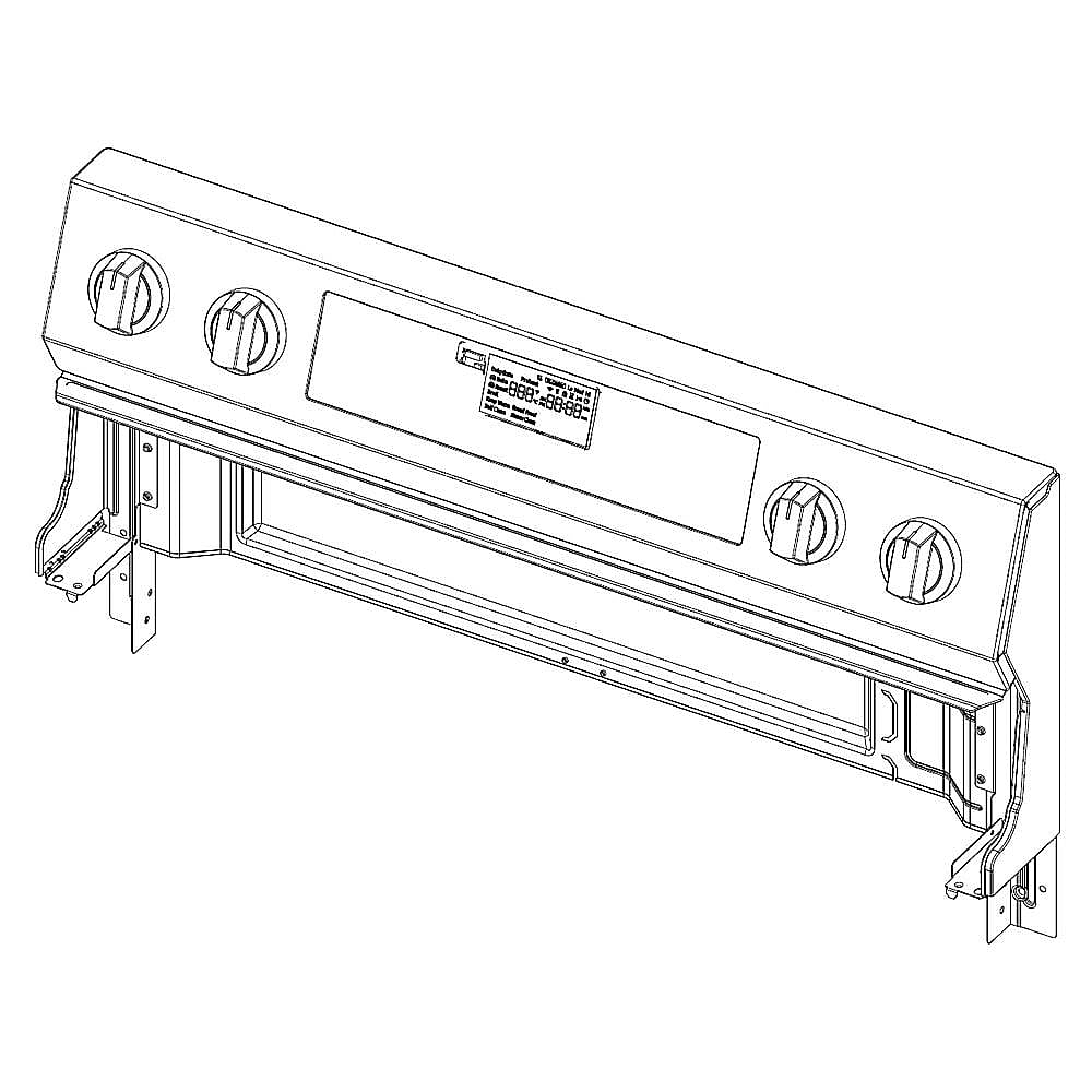 Part #dg94-03952D, Range Control Panel Assembly