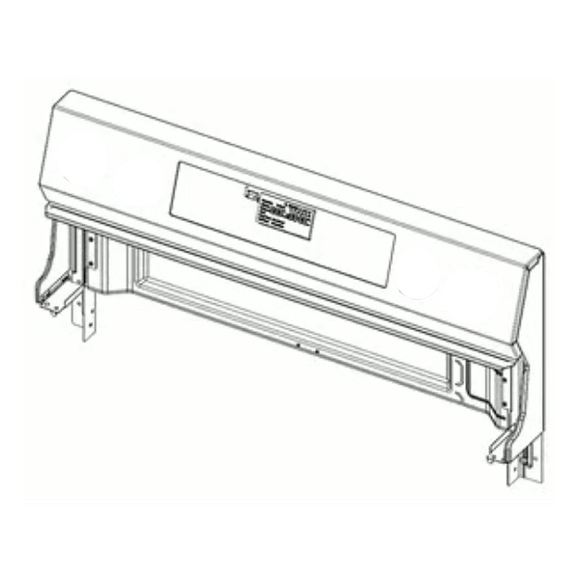 Part #dg94-03952X, Range Control Panel Assembly