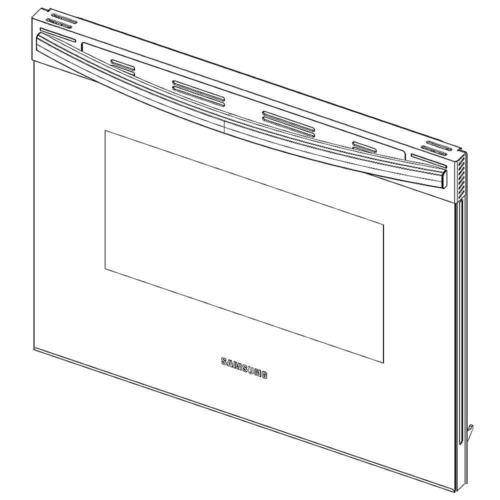 Part #dg94-04081A, Range Oven Door Assembly