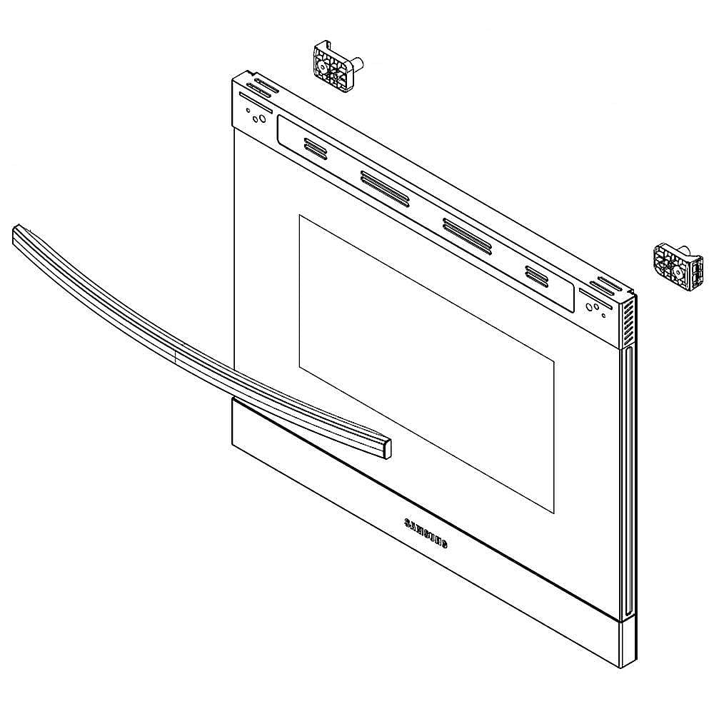 Part #dg94-04084A, Samsung Range Oven Door Outer Panel Assembly