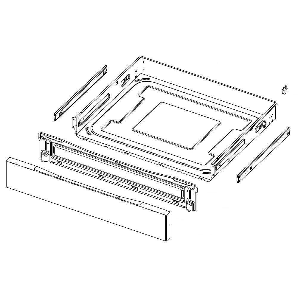 Part #dg94-04105A, Range Storage Drawer Assembly