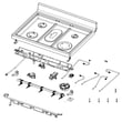 Samsung Range Main Top for Samsung NX60A6711SS/AA-00 - Part DG94-04116A