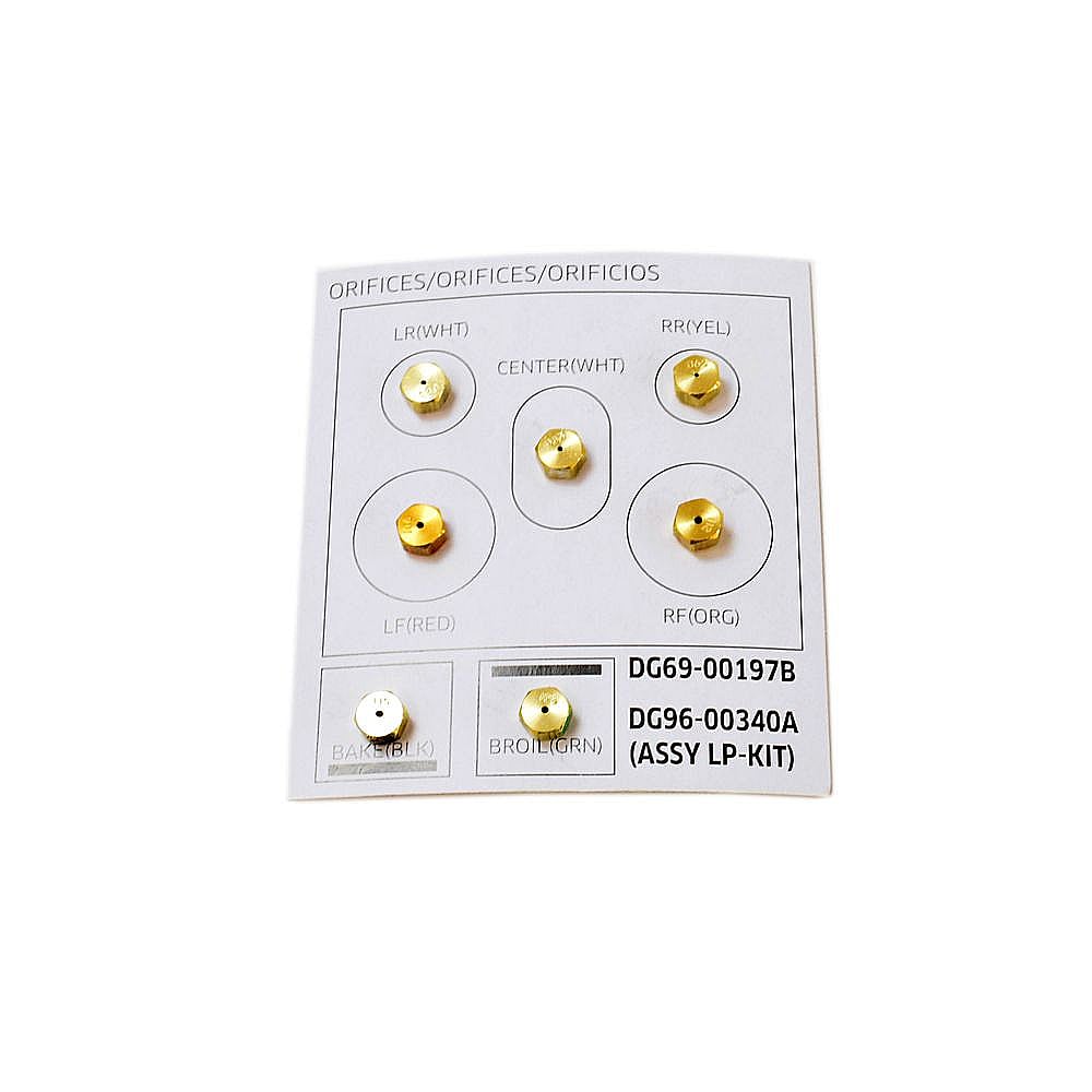 Part #dg96-00340A, Range Lp Conversion Kit / 4.50 x 3.25 x 0.25