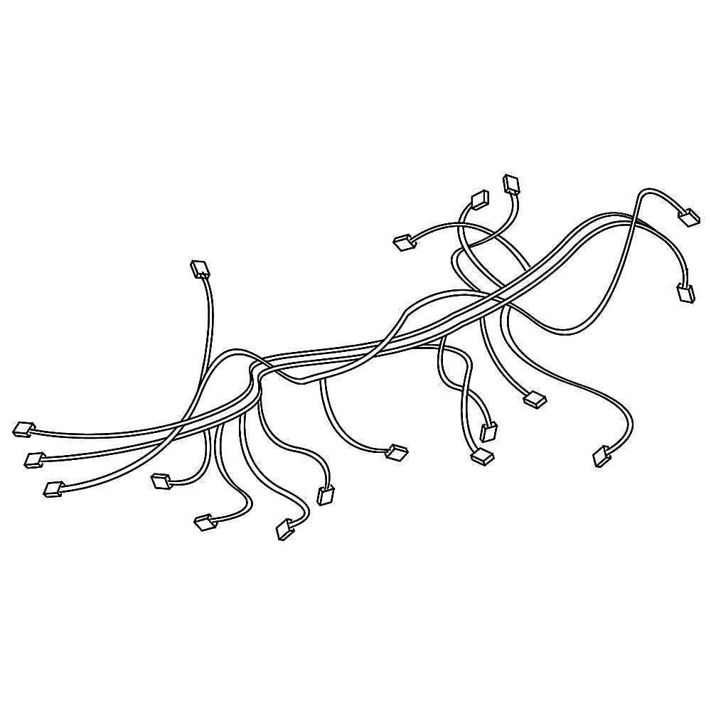 Part #dg96-00630A, Range Wire Harness / 8.03 x 6.06 x 3.23