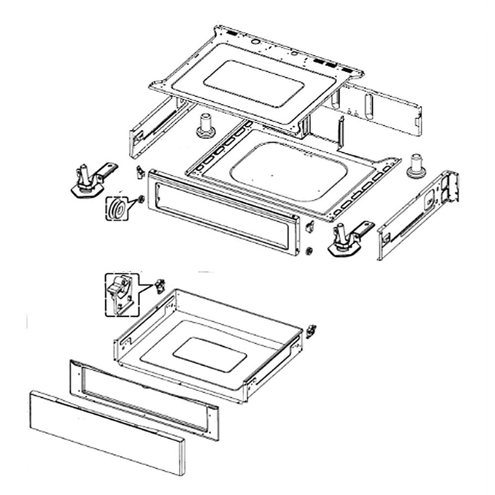 Samsung Part #dg97-00117S, Main Drawer