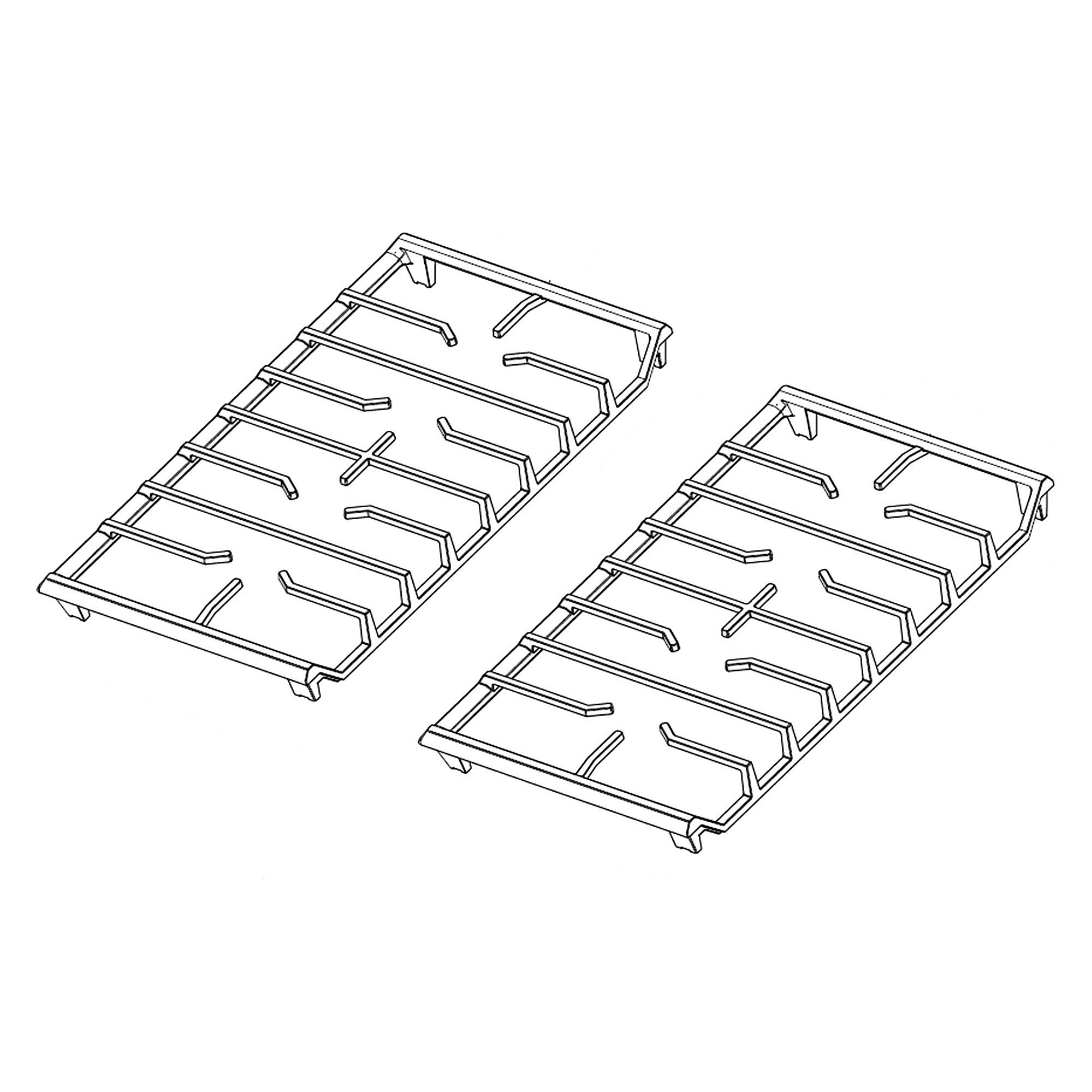 Part #dg98-02112A, Range Surface Burner Grate Assembly