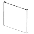Dishwasher Door Outer Panel (stainless) for Samsung DW80J7550US/AA-01 - Part DD64-00146B