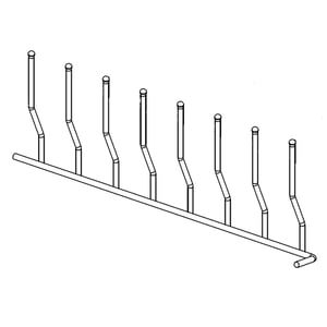 Dishwasher Folding Tine Row, Left Front DD67-00187A