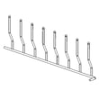 Dishwasher Folding Tine Row, Left Front for Samsung DW80R9950UT/AA-00 - Part DD67-00187A