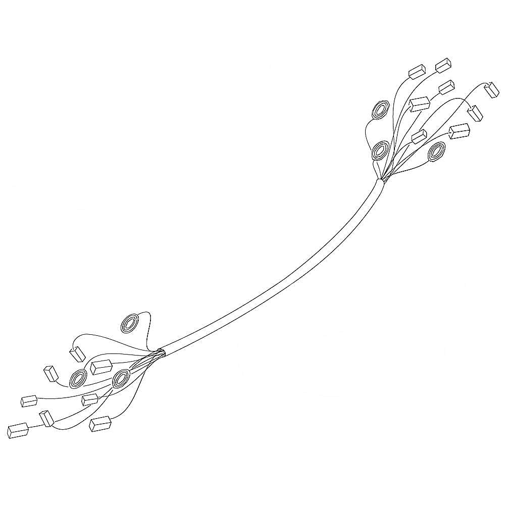 Part #dd81-02094A, Dishwasher Wire Harness / 8.66 x 3.15 x 0.79