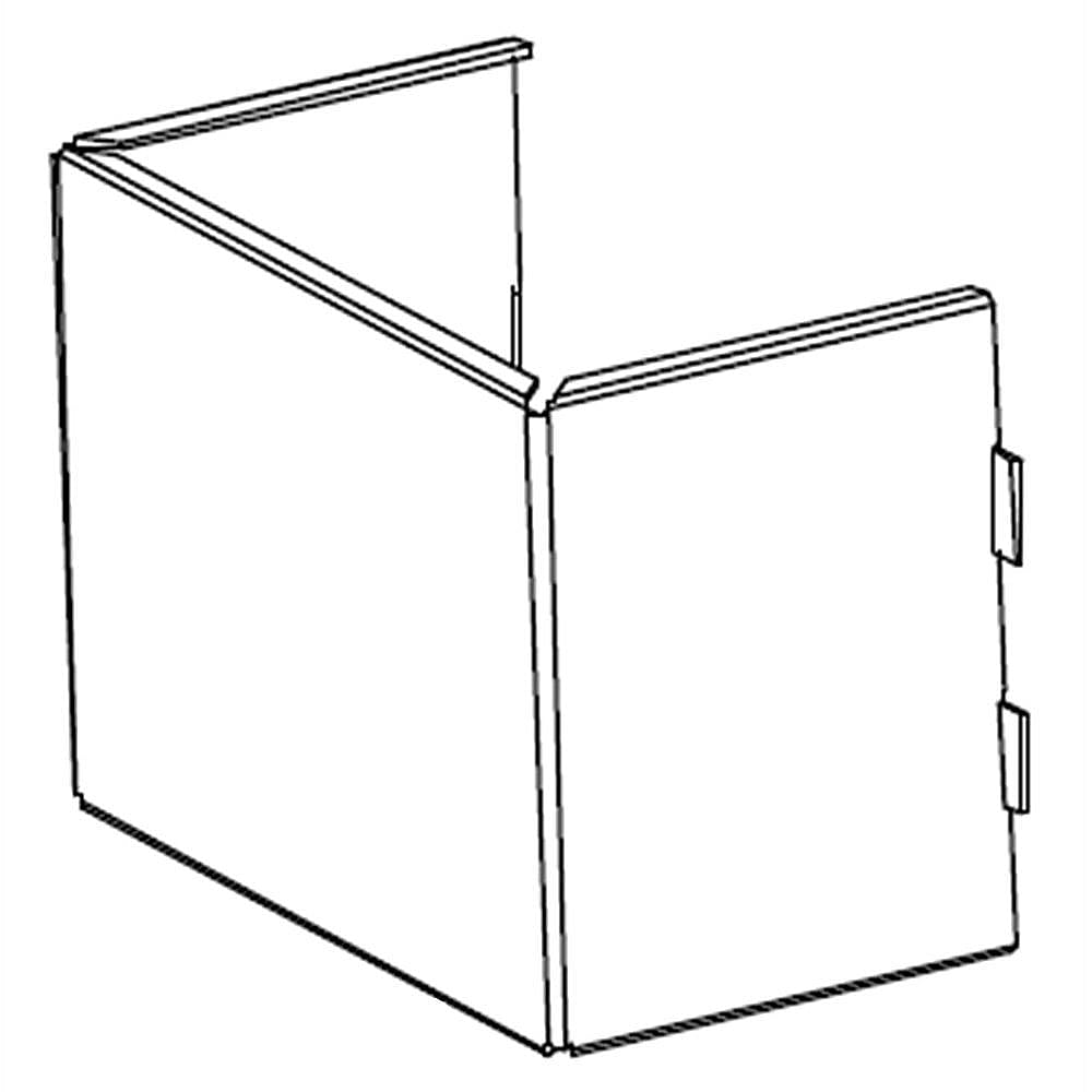 Part #dd81-02283A, Dishwasher Power Cord Junction Box Cover