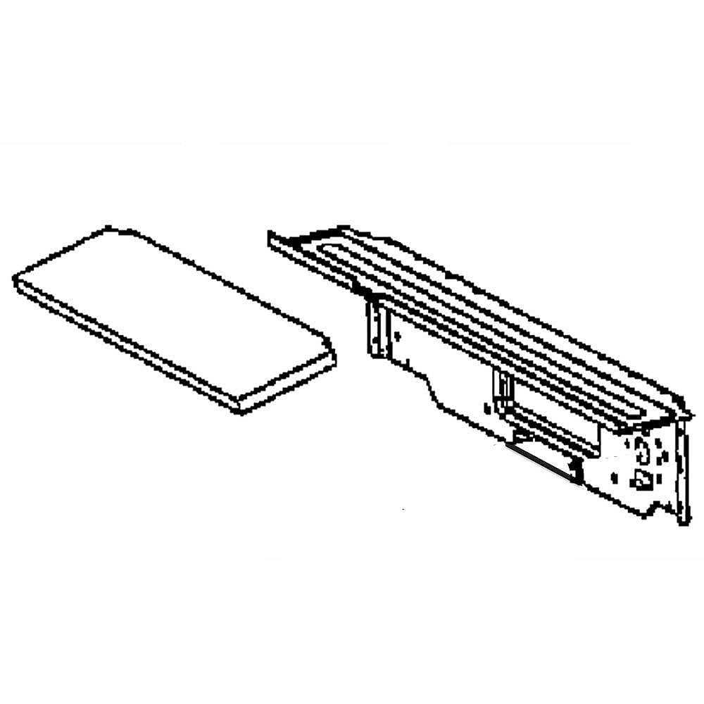 Part #dd81-02285A, Dishwasher Base Frame, Front / 22.44 x 6.61 x 3.94
