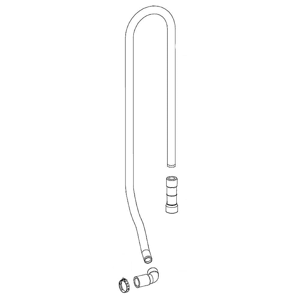 Part #dd81-02636A, Dishwasher Drain Hose / 3.03 x 1.85 x 1.46