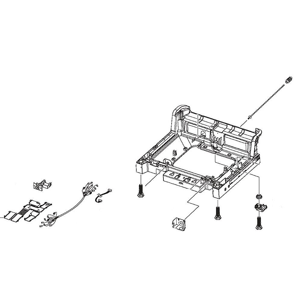 Part #dd82-01109A, Dishwasher Bottom Base