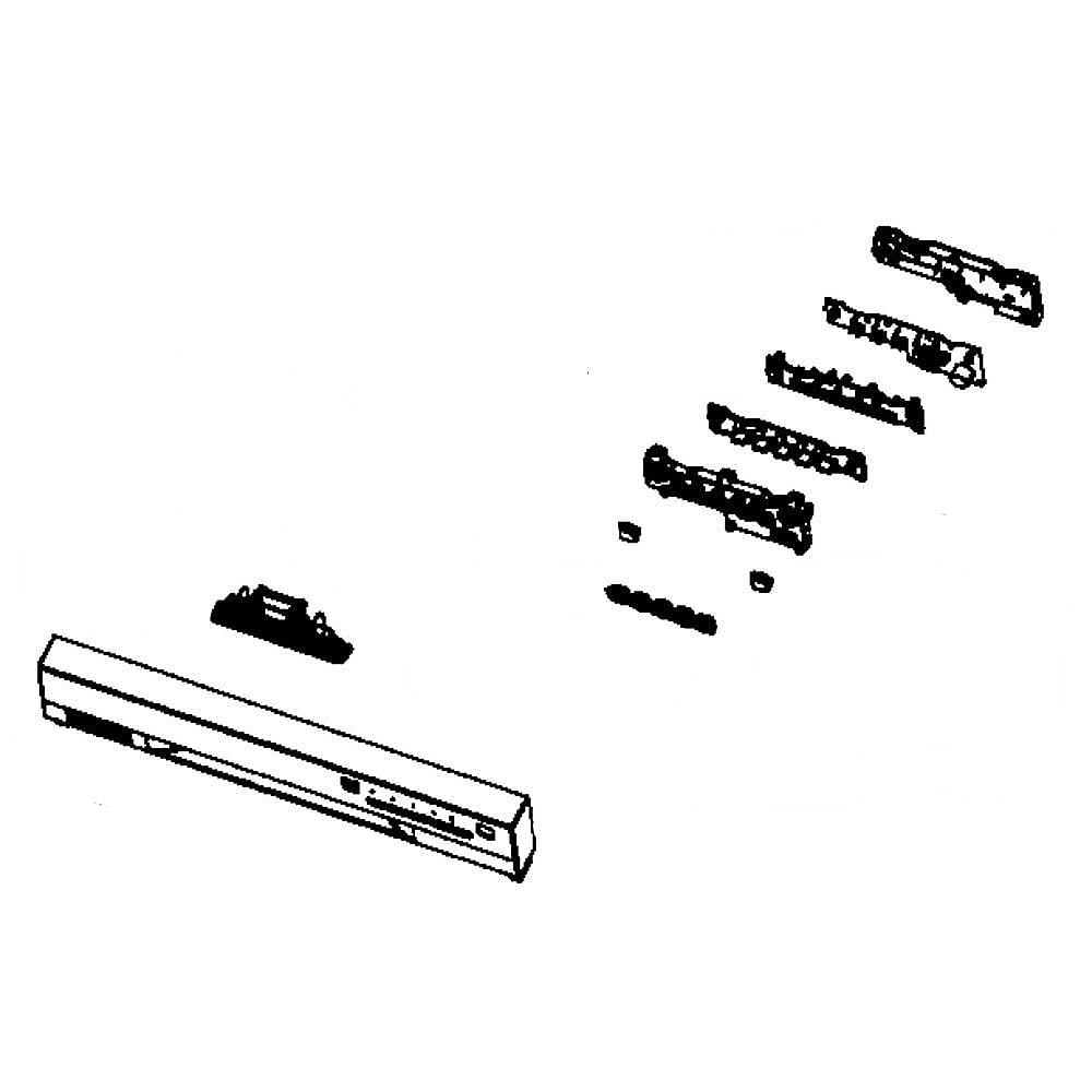 Part #dd82-01237C, Samsung Dishwasher Control Panel Assembly