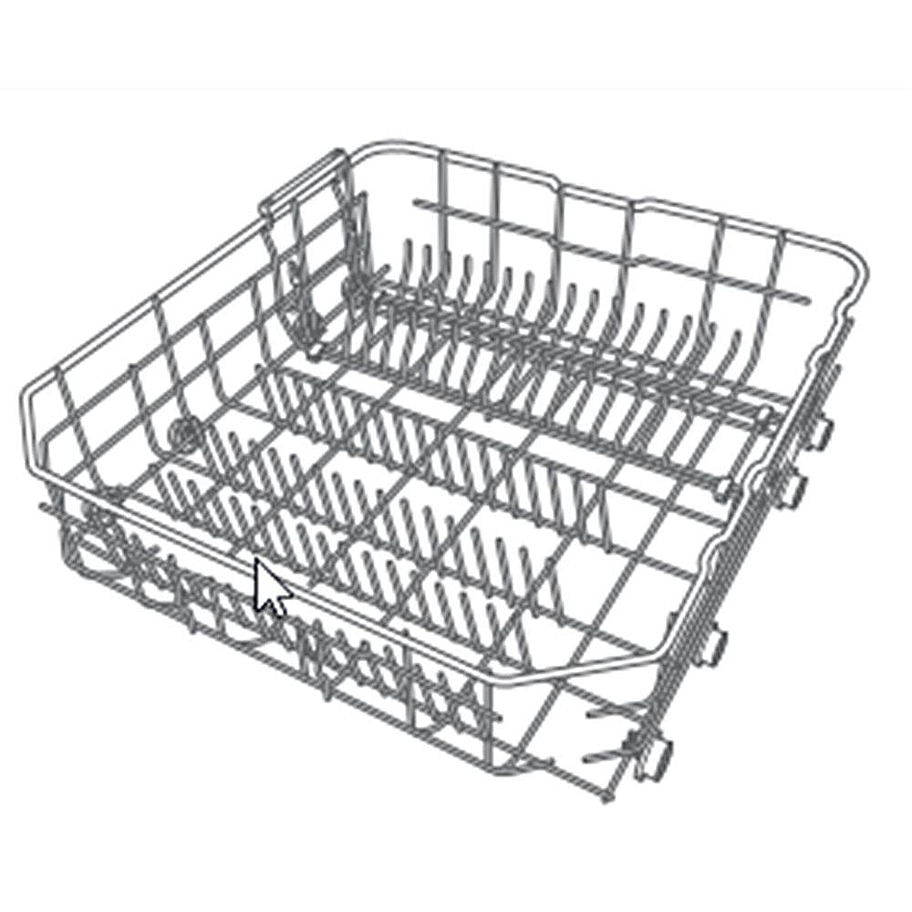Part #dd82-01245A, Dishwasher Dishrack Assembly, Lower