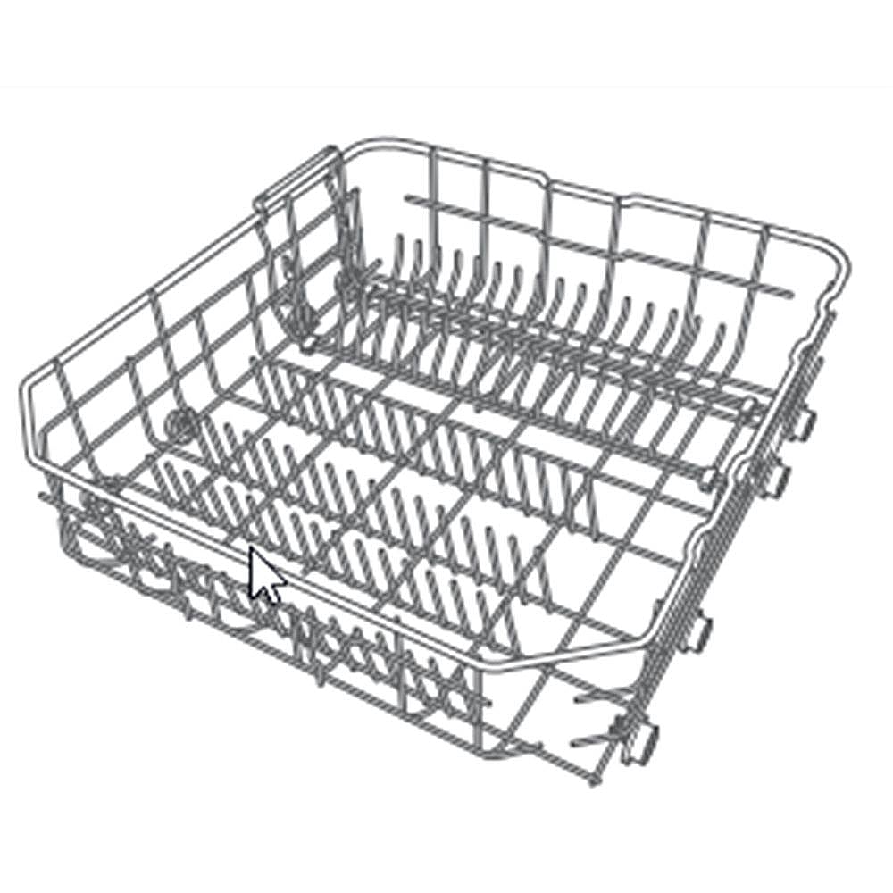 Dishwasher Dishrack Assembly, Lower