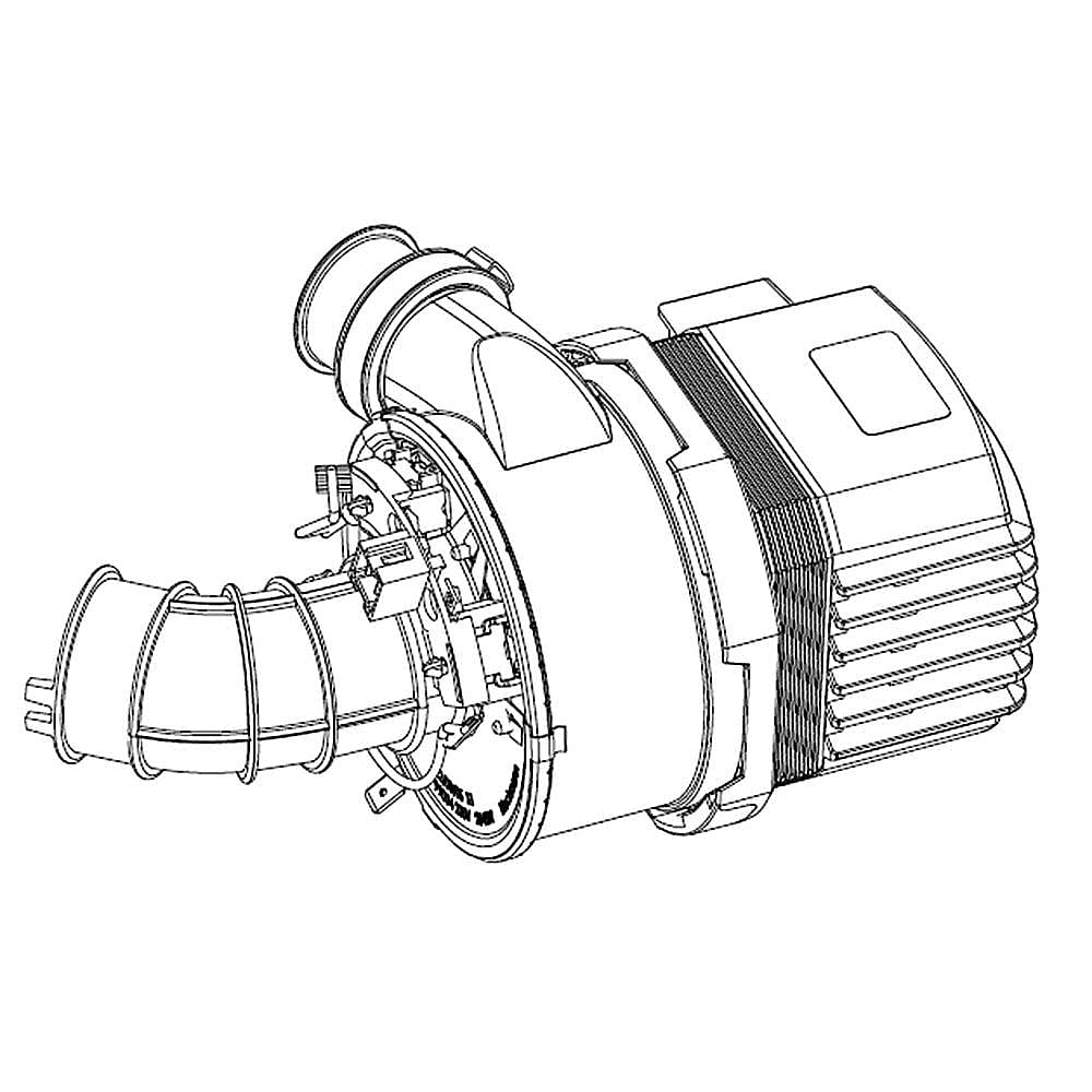 Samsung Part #dd82-01314A, Dishwasher Circulation Pump Motor | 11.42 x 6.69 x 7.87