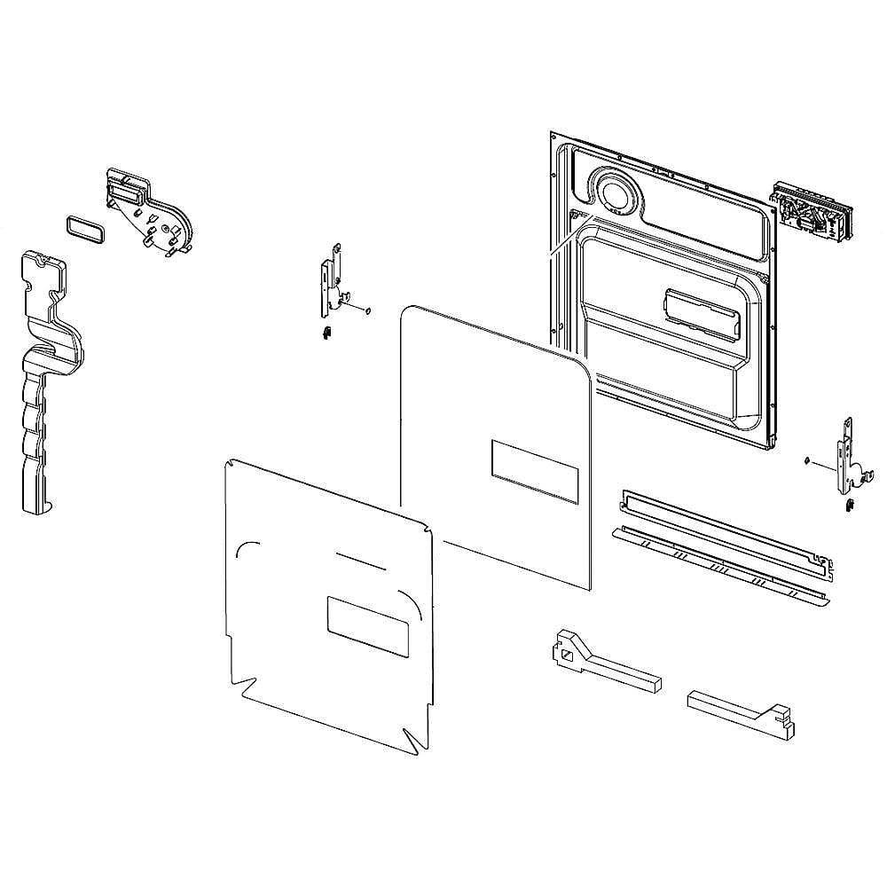 Part #dd82-01326A, Dishwasher Door Inner Panel Assembly / 28.35 x 23.62 x 1.57