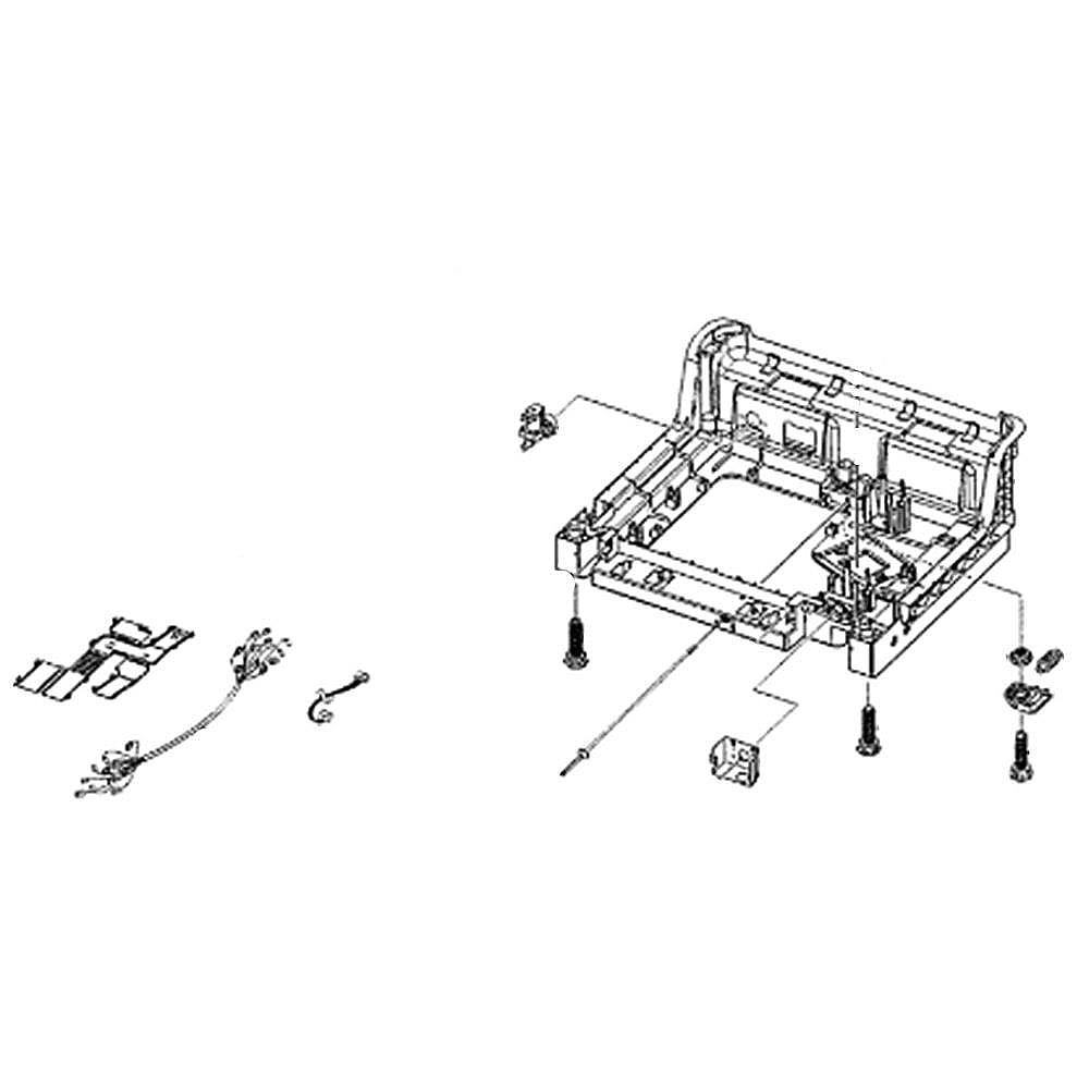 Part #dd82-01349A, Dishwasher Base Assembly