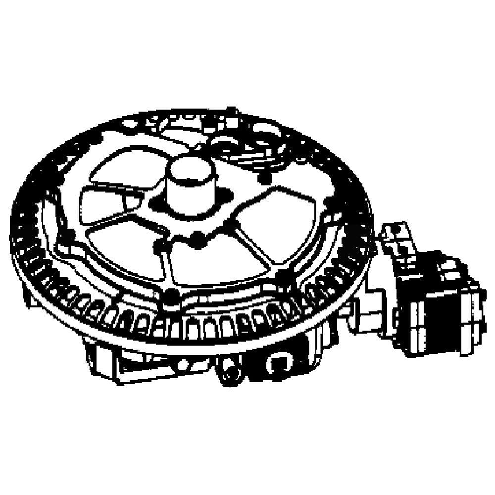 Part #dd82-01353A, Samsung Dishwasher Sump And Motor Assembly / 15.75 x 14.57 x 7.87