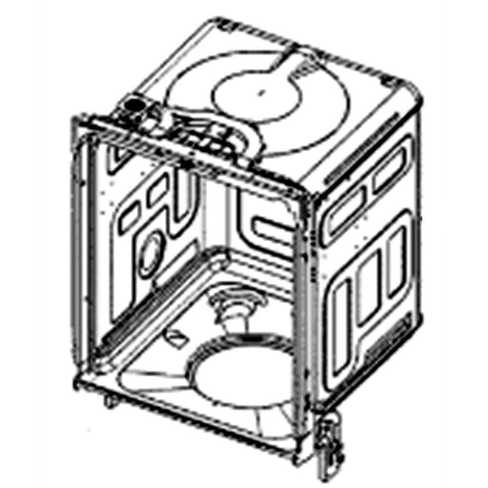 Part #dd82-01361A, Dishwasher Tub / 25.00 x 25.20 x 34.65