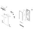 Dishwasher Door Assembly for Samsung DW80R2031US/AA-00 - Part DD82-01374B