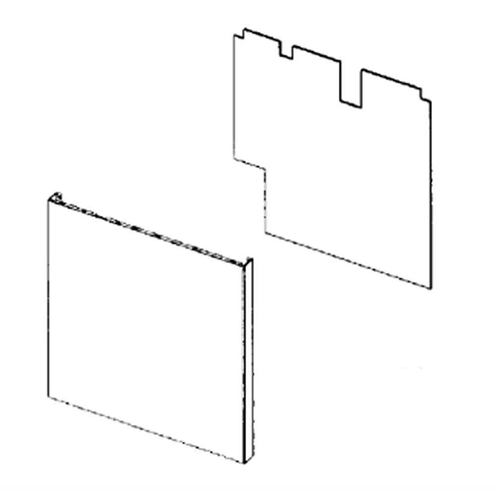 Part #dd97-00225A, Dishwasher Door Outer Panel Assembly