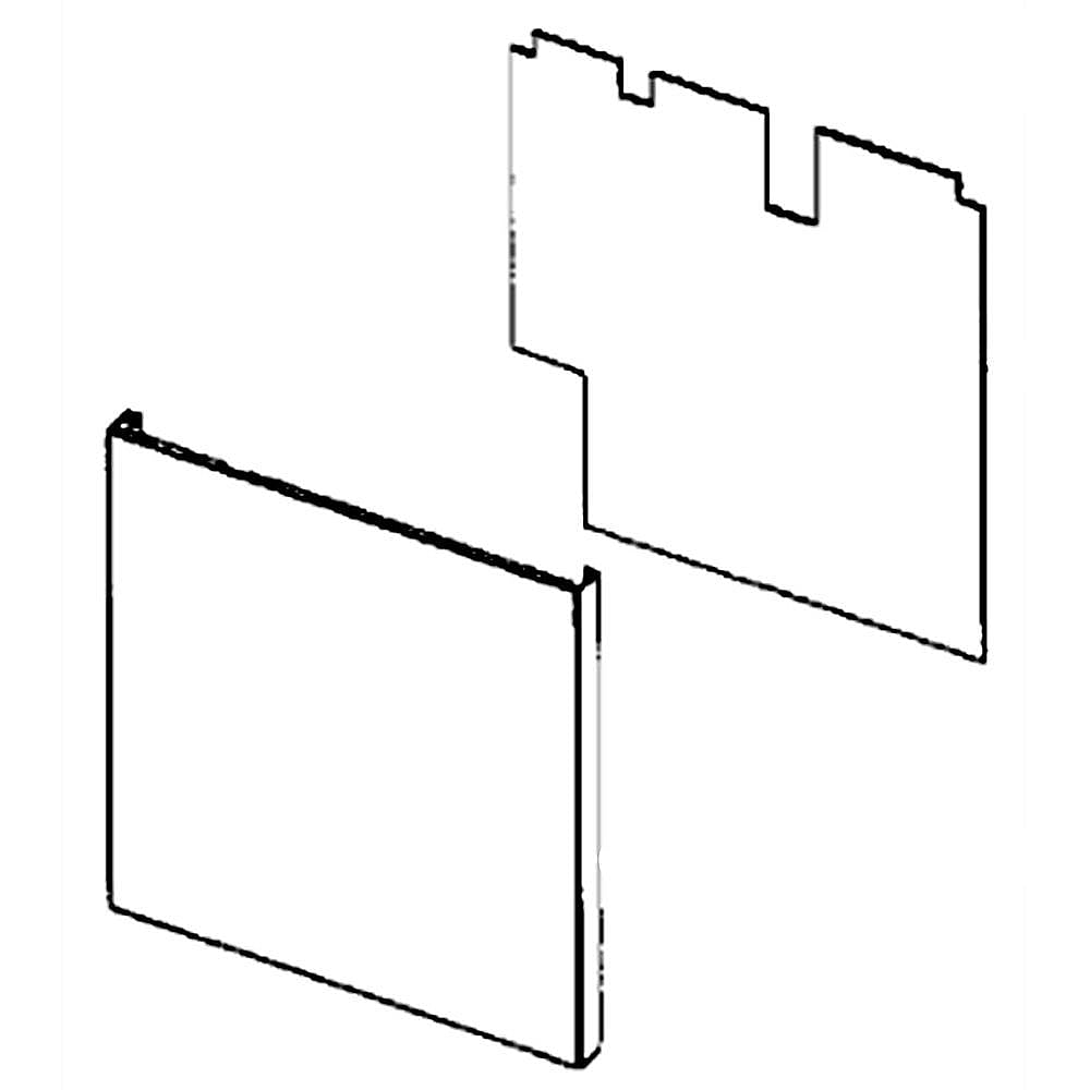 Part #dd97-00225D, Dishwasher Door Outer Panel Assembly