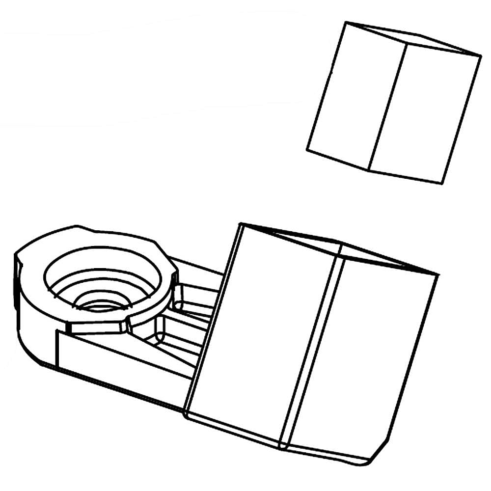Part #dd97-00395A, Dishwasher Waterwall Spray Arm Support / 1.18 x 1.18 x 0.79
