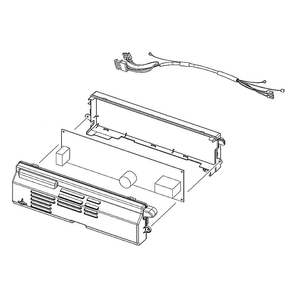 Part #dd97-00498D, Samsung Dishwasher Electronic Control Board Assembly / 18.11 x 5.91 x 3.70