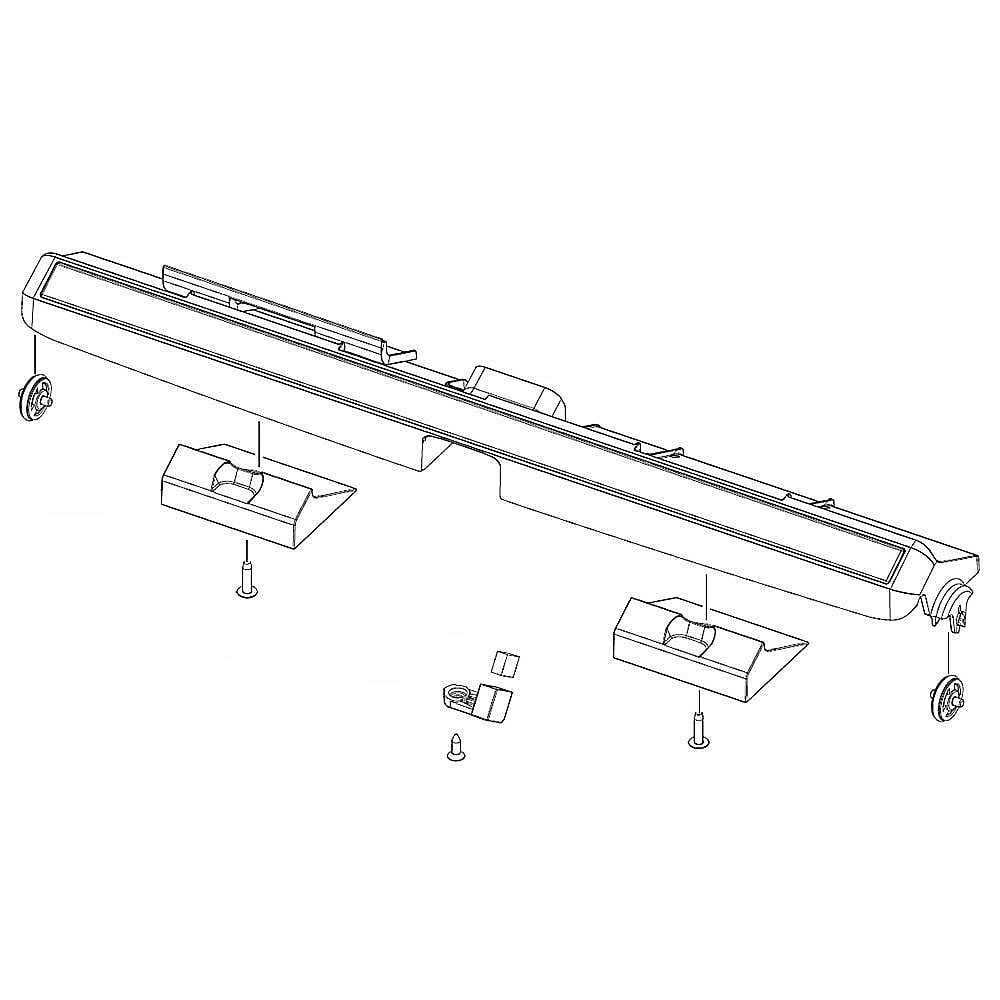 Part #dd97-00501B, Dishwasher Waterwall Spray Arm / 24.41 x 5.12 x 3.35