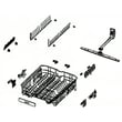 Dishwasher Dishrack Assembly, Center for Samsung DW80M9960UG/AA-00 - Part DD97-00504A