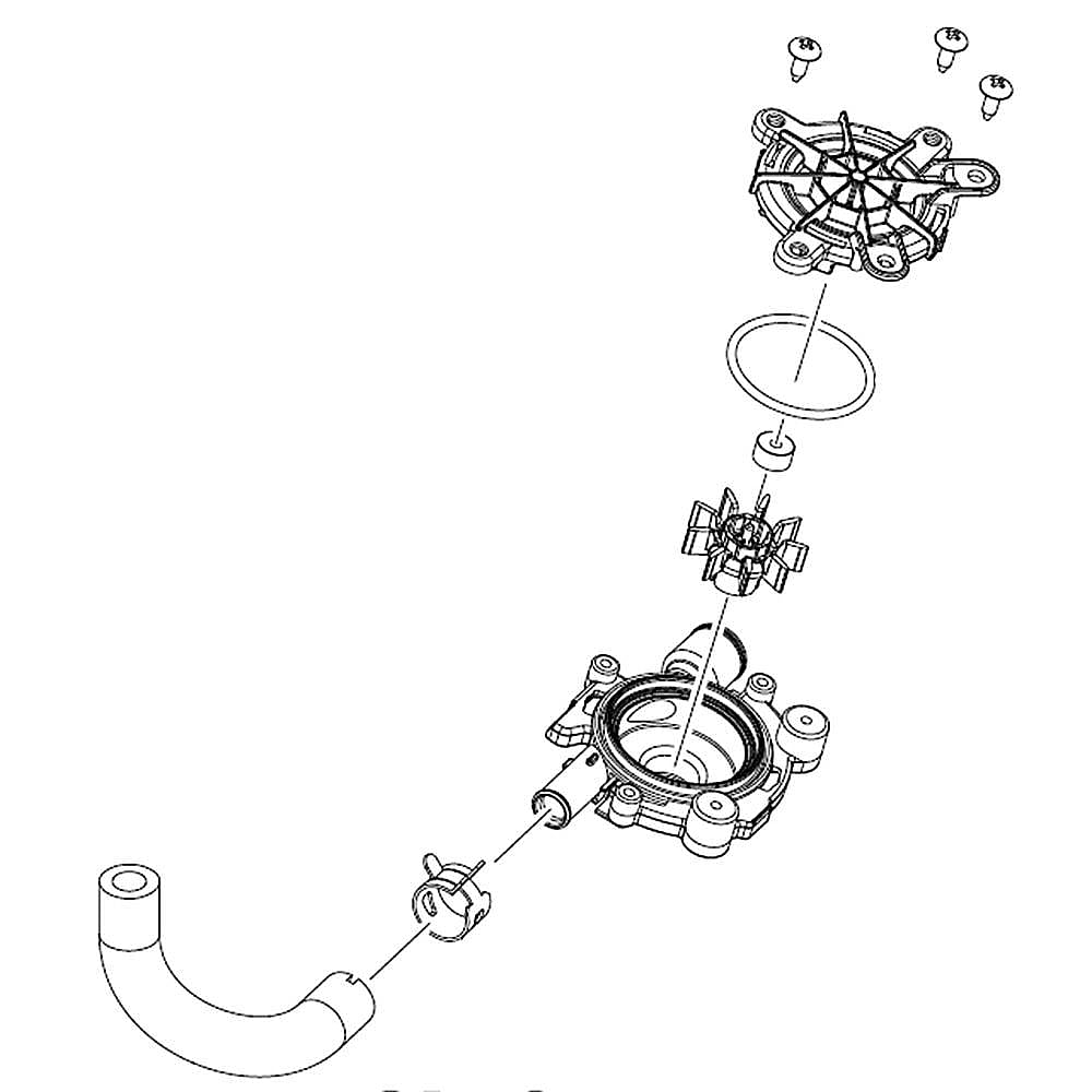 Dishwasher Water Inlet Guide Assembly